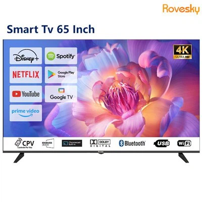 রোভেস্কি 65- ইঞ্চি 4 কে অ্যান্ড্রয়েড স্মার্ট টিভি